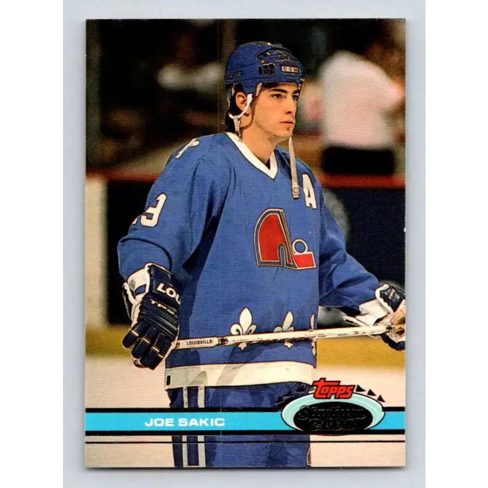 1991-92 Topps Stadium Club #389 Joe Sakic NM-MT Quebec Nordiques Hockey Card - Hockey Card Single