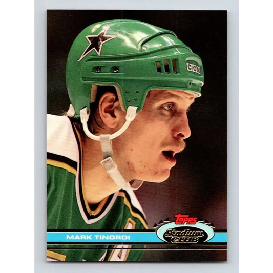 1991-92 Topps Stadium Club #392 Mark Tinordi NM-MT Minnesota North Stars Hockey Card - Hockey Card Single