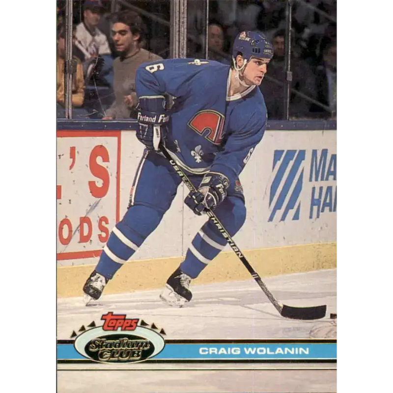 1991-92 Topps Stadium Club #4 Craig Wolanin NM-MT Quebec Nordiques Hockey Card - Hockey Card Single