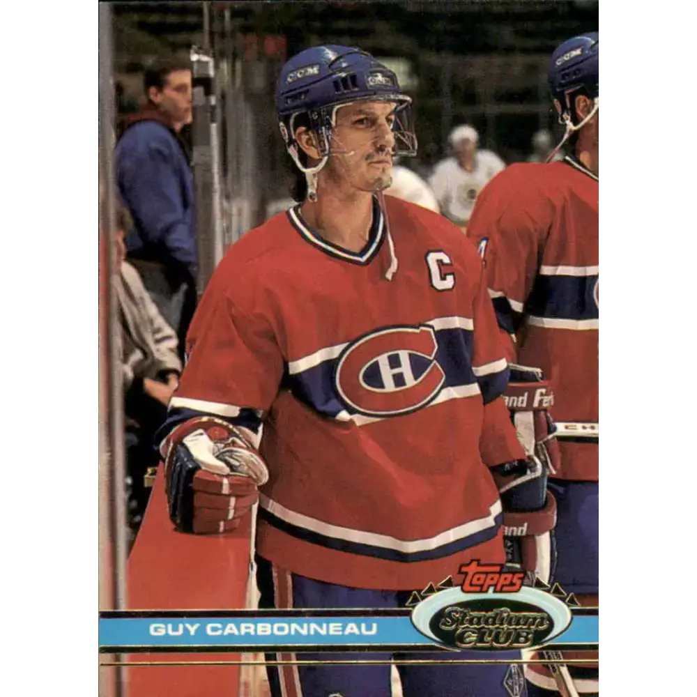 1991-92 Topps Stadium Club #41 Guy Carbonneau NM-MT Montreal Canadiens Hockey Card - Hockey Card Single