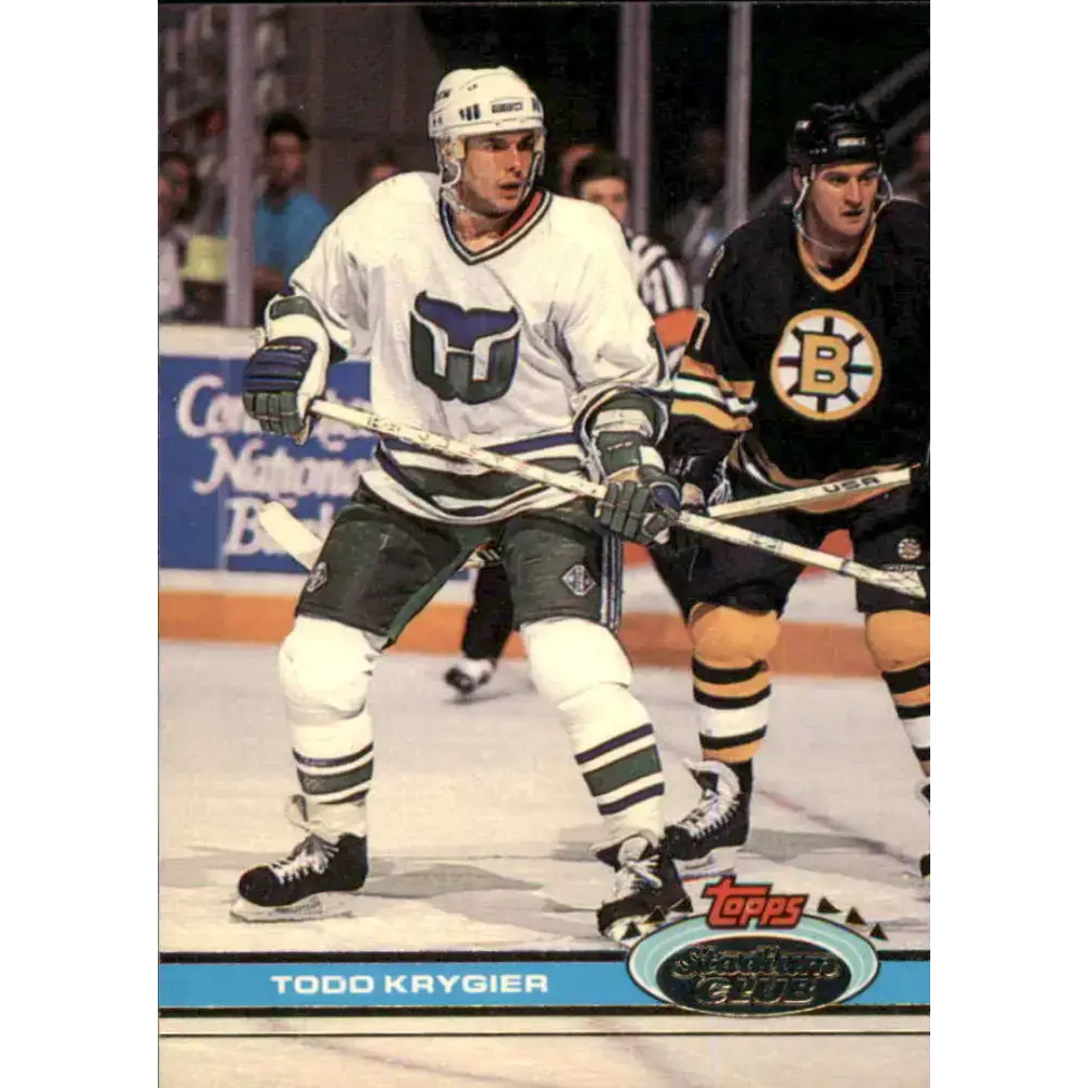 1991-92 Topps Stadium Club #45 Todd Krygier NM-MT Hartford Whalers Hockey Card - Hockey Card Single