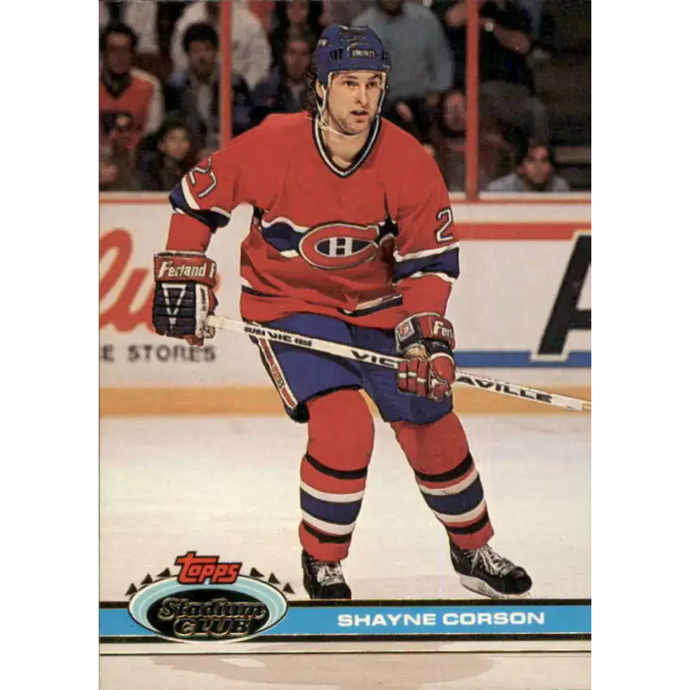1991-92 Topps Stadium Club #5 Shayne Corson NM-MT Montreal Canadiens Hockey Card - Hockey Card Single