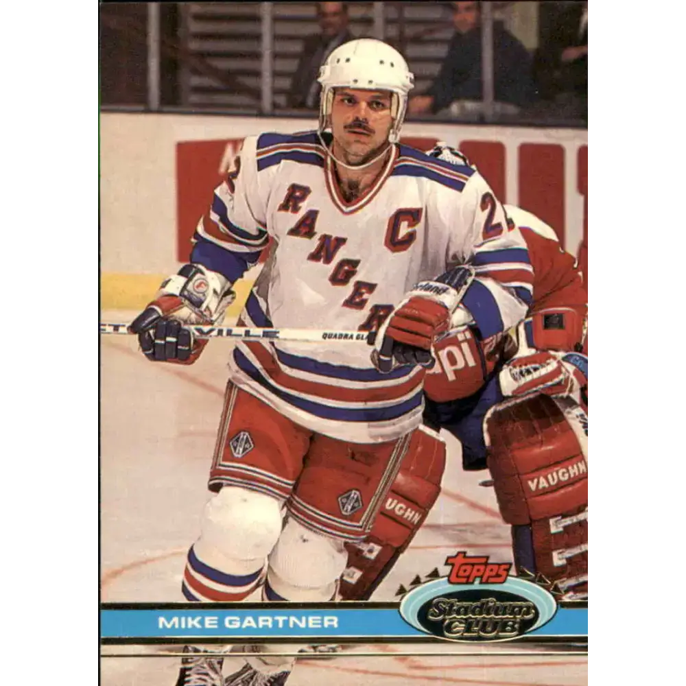 1991-92 Topps Stadium Club #51 Mike Gartner NM-MT New York Rangers Hockey Card - Hockey Card Single
