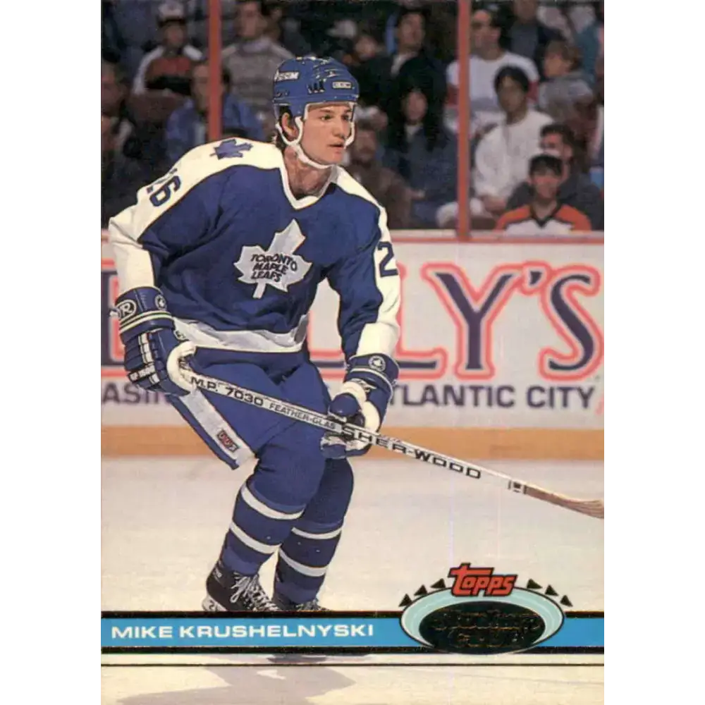 1991-92 Topps Stadium Club #54 Mike Krushelnyski NM-MT Toronto Maple Leafs Hockey Card - Hockey Card Single