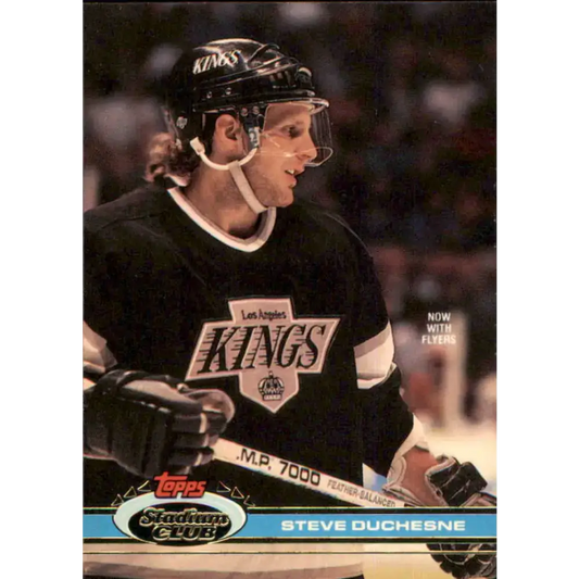 1991-92 Topps Stadium Club #58 Steve Duchesne NM-MT Philadelphia Flyers Hockey Card - Hockey Card Single