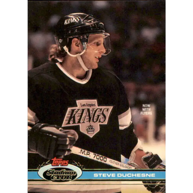 1991-92 Topps Stadium Club #58 Steve Duchesne NM-MT Philadelphia Flyers Hockey Card - Hockey Card Single