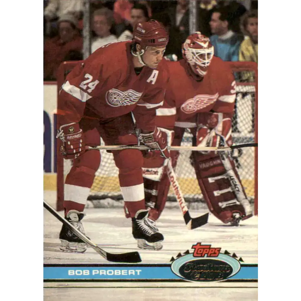 1991-92 Topps Stadium Club #59 Bob Probert NM-MT Detroit Red Wings Hockey Card - Hockey Card Single
