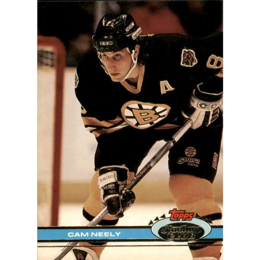 1991-92 Topps Stadium Club #64 Cam Neely NM-MT Boston Bruins Hockey Card - Hockey Card Single