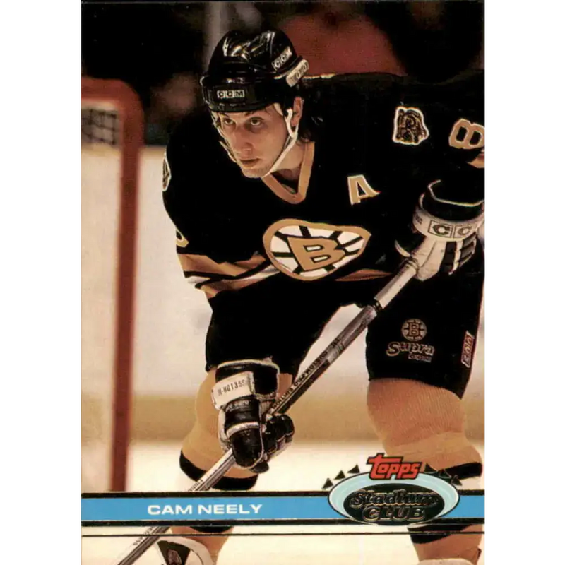 1991-92 Topps Stadium Club #64 Cam Neely NM-MT Boston Bruins Hockey Card - Hockey Card Single