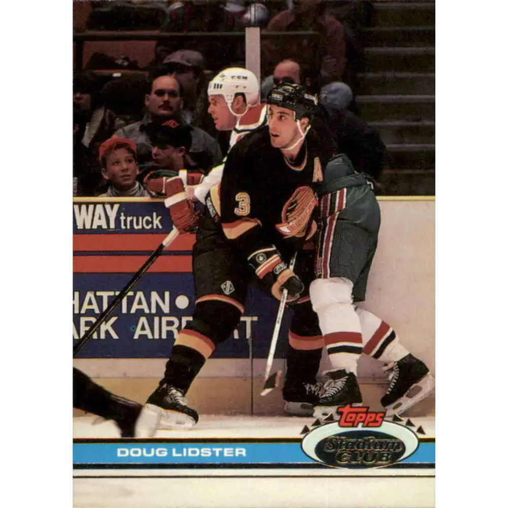 1991-92 Topps Stadium Club #72 Doug Lidster NM-MT Vancouver Canucks Hockey Card - Hockey Card Single