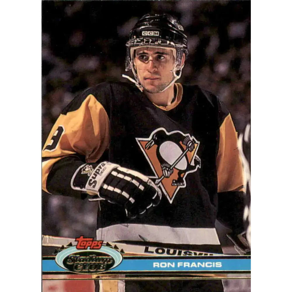 1991-92 Topps Stadium Club #73 Ron Francis NM-MT Pittsburgh Penguins Hockey Card - Hockey Card Single