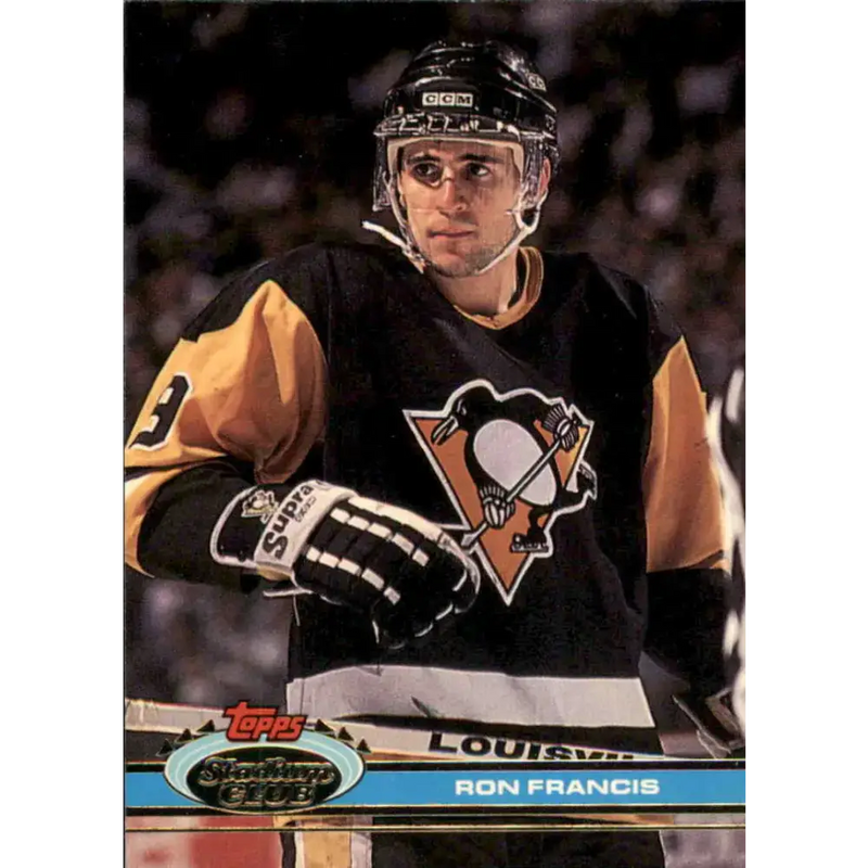 1991-92 Topps Stadium Club #73 Ron Francis NM-MT Pittsburgh Penguins Hockey Card - Hockey Card Single
