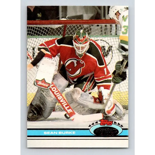 1991-92 Topps Stadium Club #76 Sean Burke NM-MT New Jersey Devils Hockey Card - Hockey Card Single