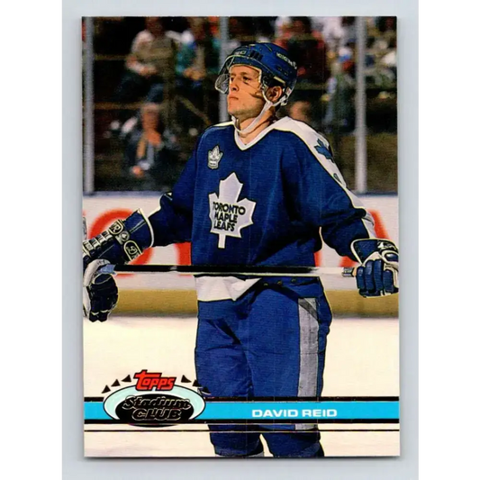 1991-92 Topps Stadium Club #78 David Reid NM-MT Toronto Maple Leafs Hockey Card - Hockey Card Single