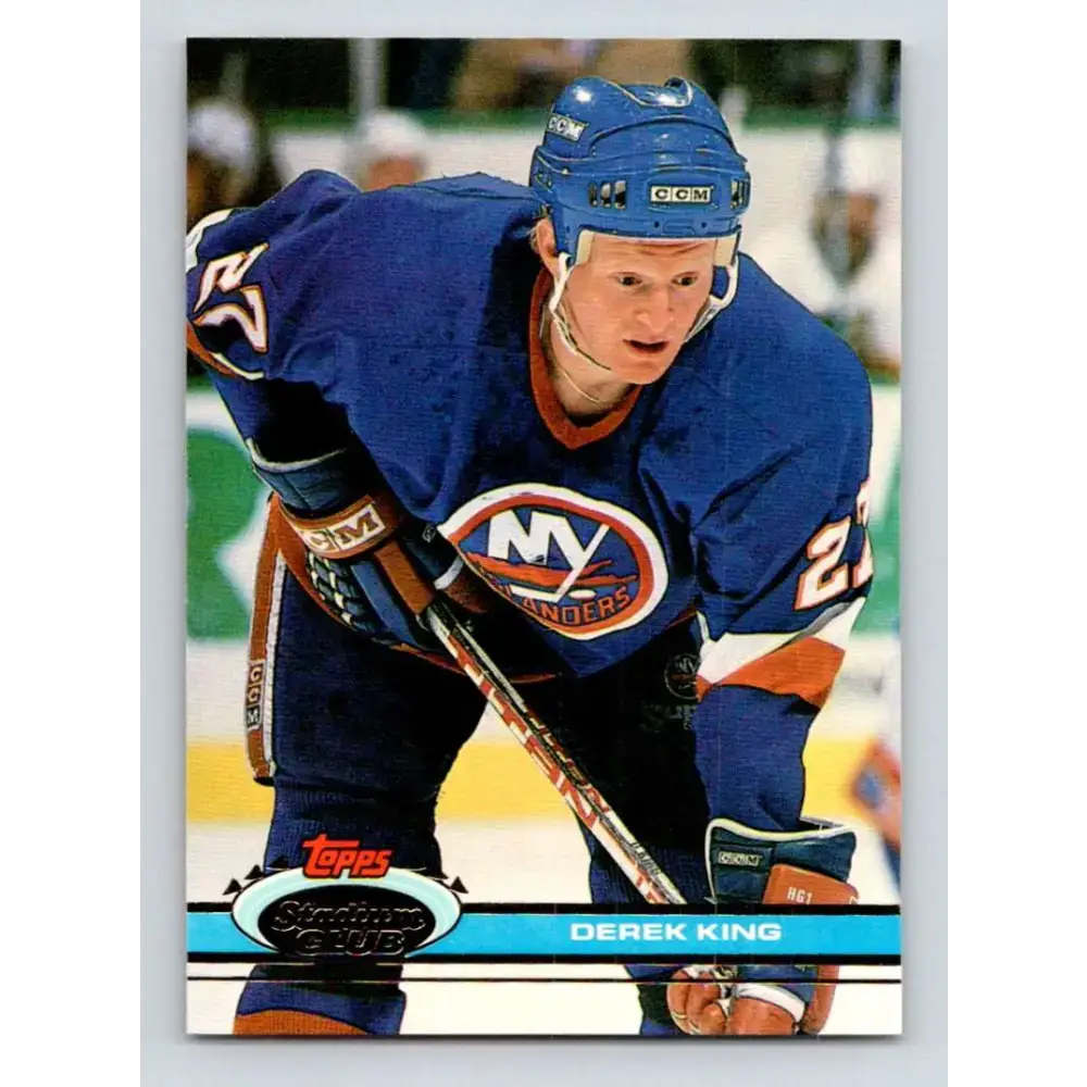 1991-92 Topps Stadium Club #82 Derek King NM-MT New York Islanders Hockey Card - Hockey Card Single