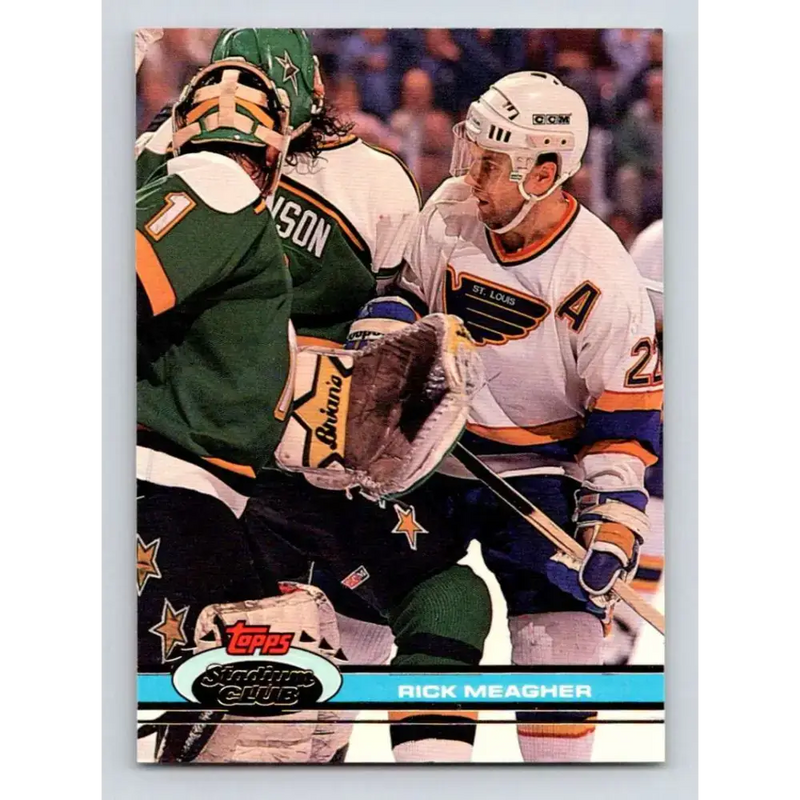 1991-92 Topps Stadium Club #85 Rick Meagher NM-MT St. Louis Blues Hockey Card - Hockey Card Single
