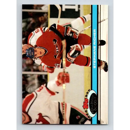 1991-92 Topps Stadium Club #86 Stephane Richer NM-MT Montreal Canadiens Hockey Card - Hockey Card Single