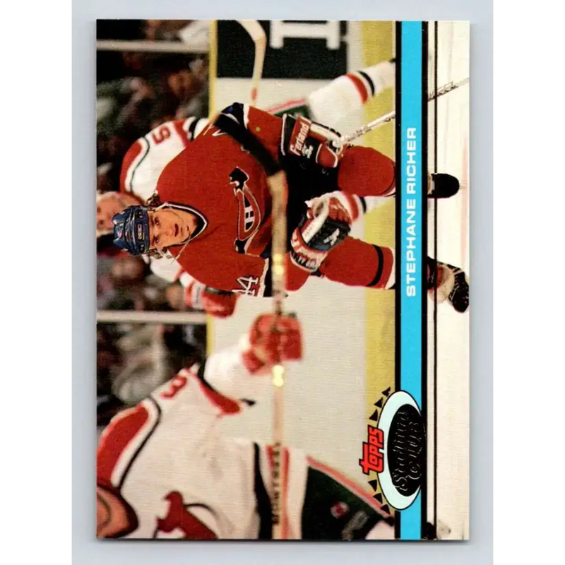 1991-92 Topps Stadium Club #86 Stephane Richer NM-MT Montreal Canadiens Hockey Card - Hockey Card Single