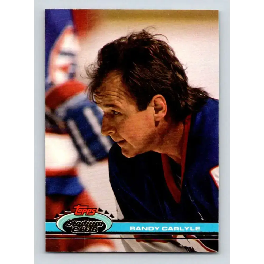 1991-92 Topps Stadium Club #94 Randy Carlyle NM-MT Winnipeg Jets Hockey Card - Hockey Card Single