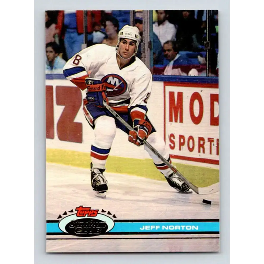 1991-92 Topps Stadium Club #98 Jeff Norton NM-MT New York Islanders Hockey Card - Hockey Card Single