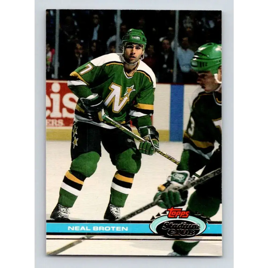 1991-92 Topps Stadium Club #99 Neal Broten NM-MT Minnesota North Stars Hockey Card - Hockey Card Single