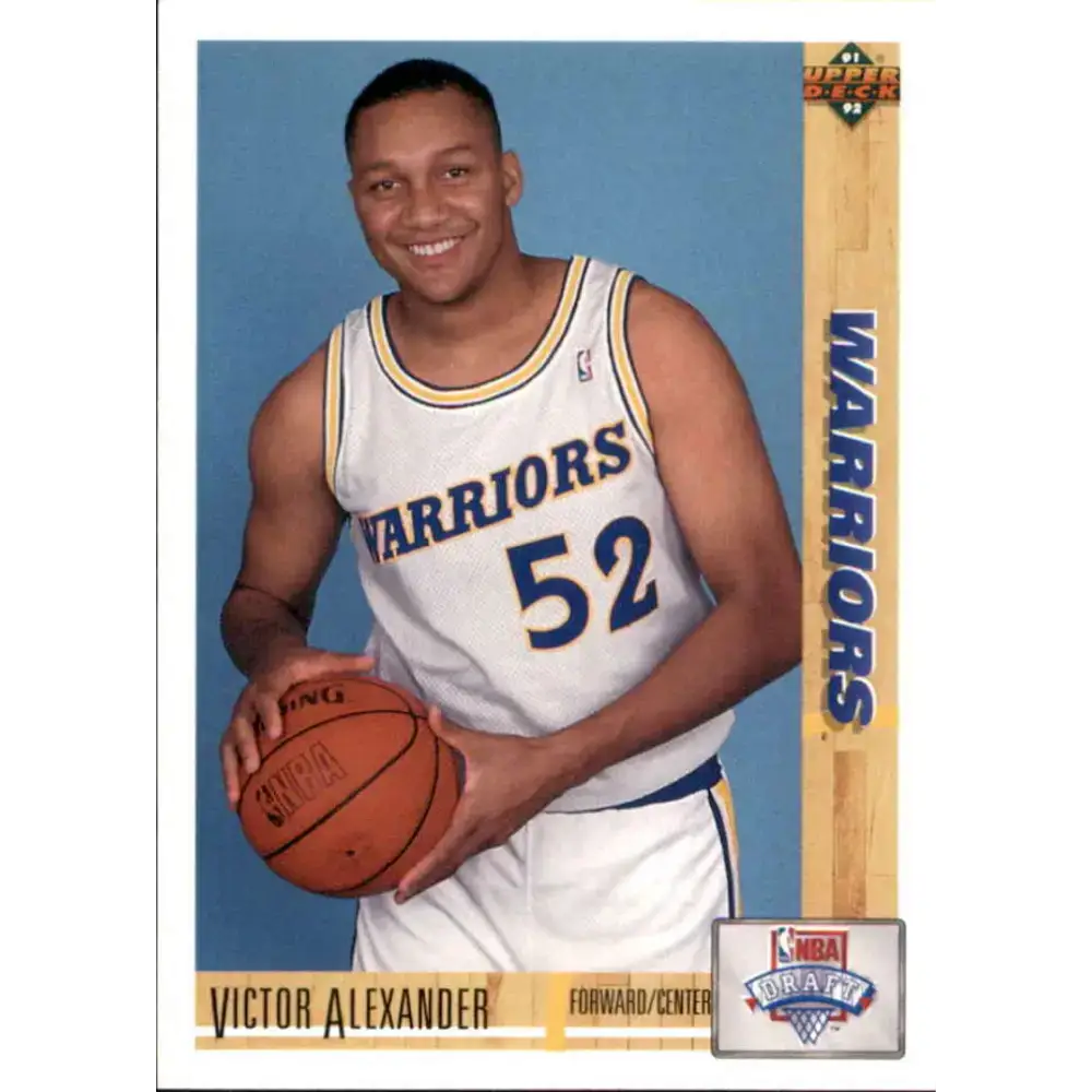 1991-92 Upper Deck #10 Victor Alexander NM-MT RC Rookie Golden State Warriors Basketball Card - Basketball Card Single