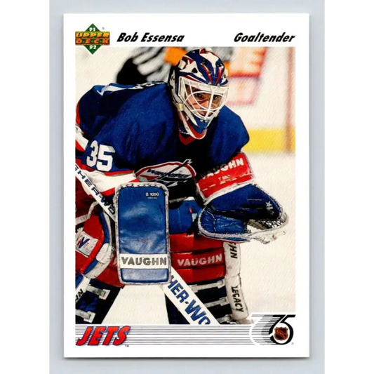 1991-92 Upper Deck #101 Bob Essensa NM-MT Winnipeg Jets Hockey Card - Hockey Card Single