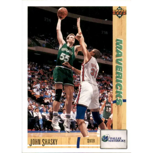 1991-92 Upper Deck #101 John Shasky NM-MT Dallas Mavericks Basketball Card - Basketball Card Single