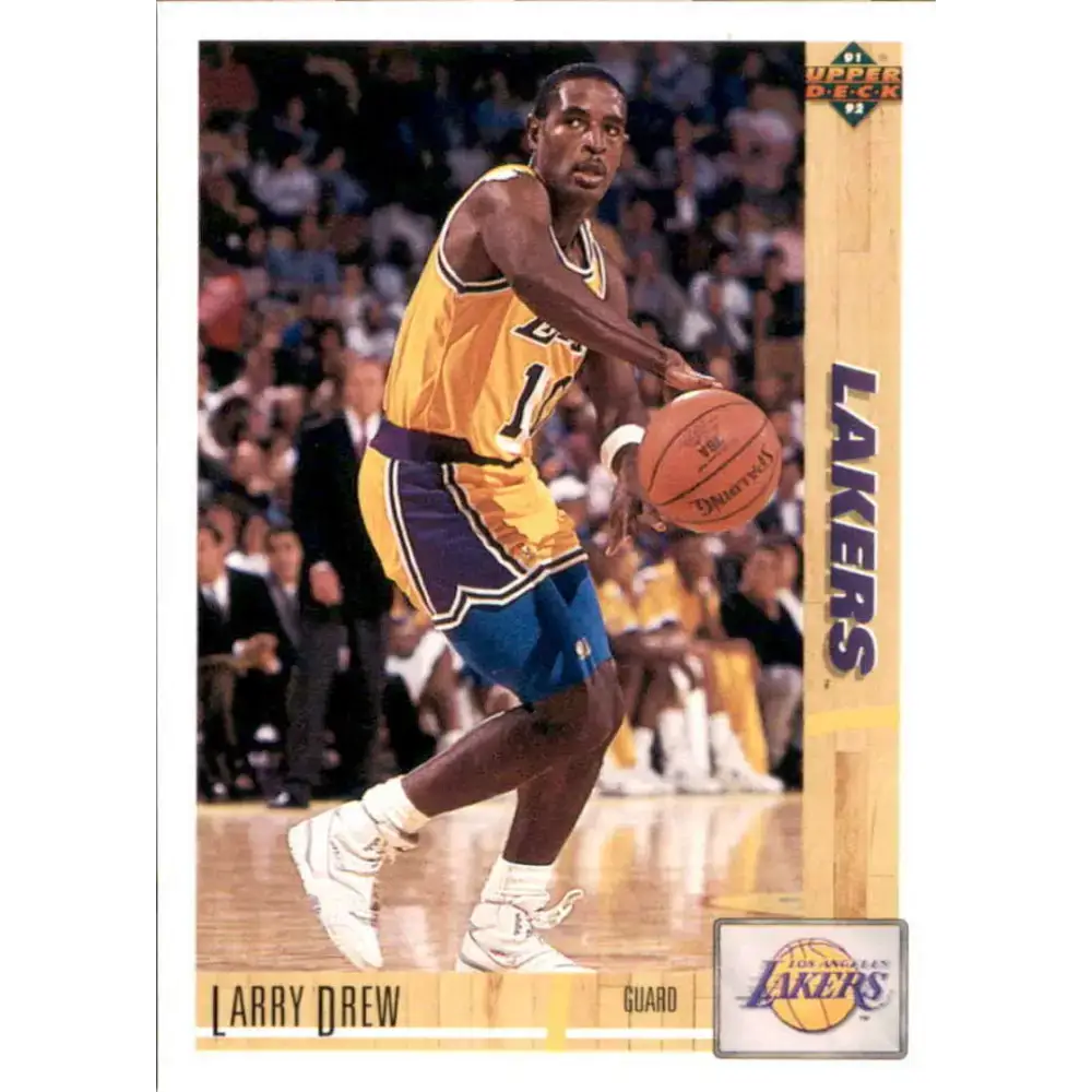1991-92 Upper Deck #104 Larry Drew NM-MT Los Angeles Lakers Basketball Card - Basketball Card Single