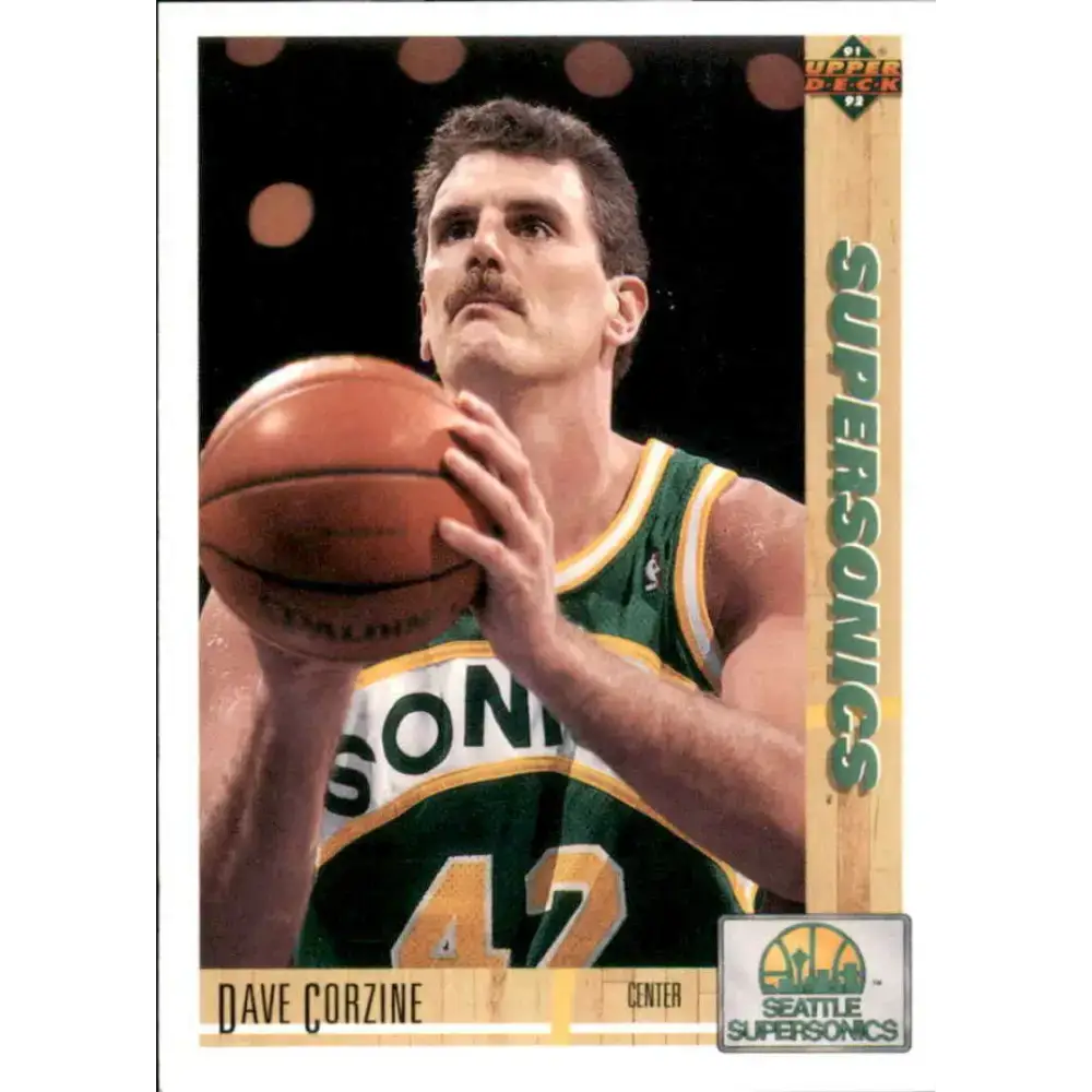 1991-92 Upper Deck #106 Dave Corzine NM-MT Seattle SuperSonics Basketball Card - Basketball Card Single