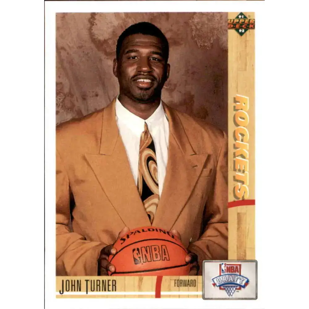 1991-92 Upper Deck #11 John Turner NM-MT Houston Rockets Basketball Card - Basketball Card Single