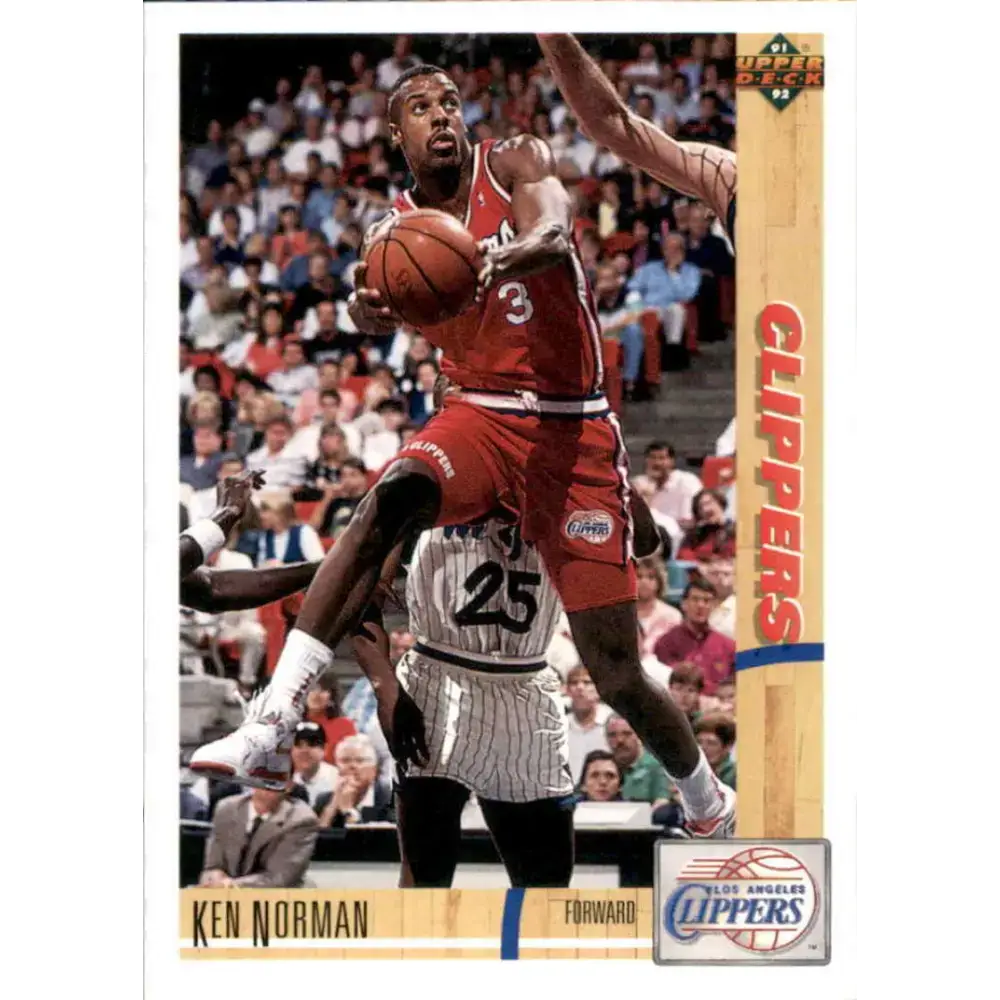 1991-92 Upper Deck #111 Ken Norman NM-MT Los Angeles Clippers Basketball Card - Basketball Card Single