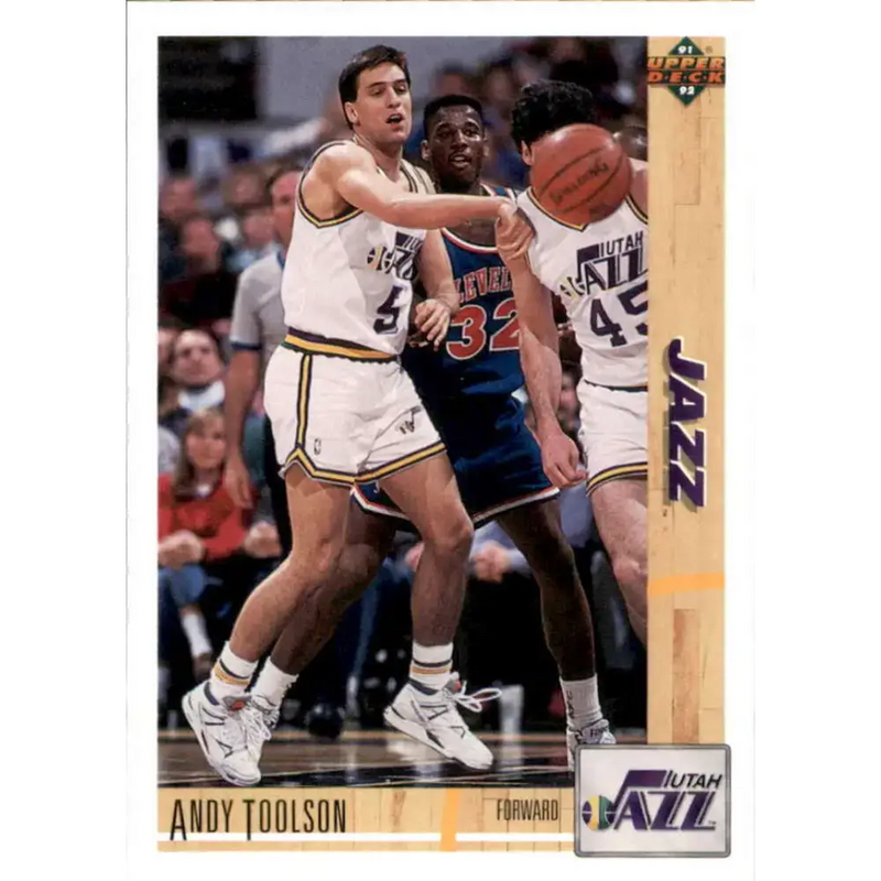 1991-92 Upper Deck #113 Andy Toolson NM-MT Utah Jazz Basketball Card - Basketball Card Single