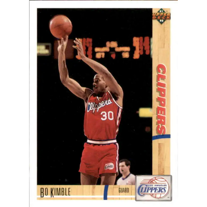 1991-92 Upper Deck #114 Bo Kimble NM-MT Los Angeles Clippers Basketball Card - Basketball Card Single