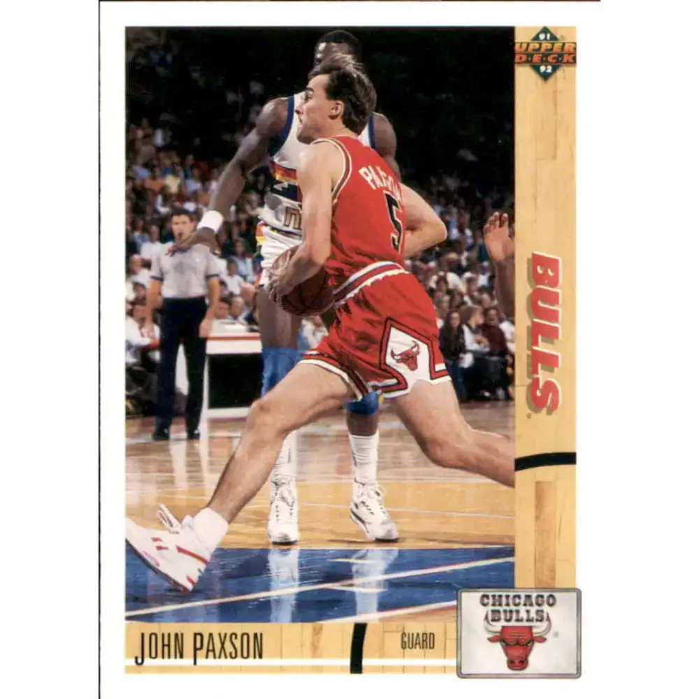 1991-92 Upper Deck #117 John Paxson NM-MT Chicago Bulls Basketball Card - Basketball Card Single