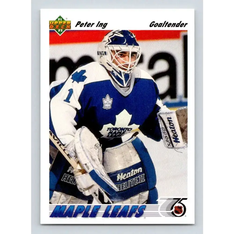 1991-92 Upper Deck #118 Peter Ing NM-MT Hockey Card - Hockey Card Single