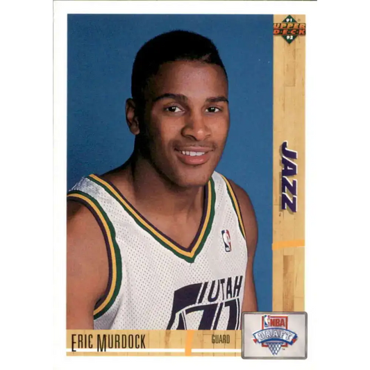 1991-92 Upper Deck #12 Eric Murdock NM-MT RC Rookie Utah Jazz Basketball Card - Basketball Card Single