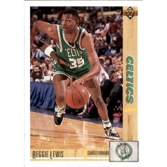 1991-92 Upper Deck #123 Reggie Lewis NM-MT Boston Celtics Basketball Card - Basketball Card Single