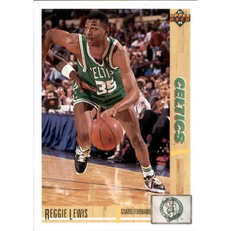 1991-92 Upper Deck #123 Reggie Lewis NM-MT Boston Celtics Basketball Card - Basketball Card Single