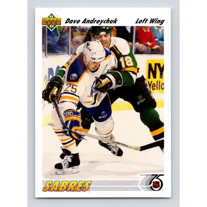 1991-92 Upper Deck #124 Dave Andreychuk NM-MT Buffalo Sabres Hockey Card - Hockey Card Single
