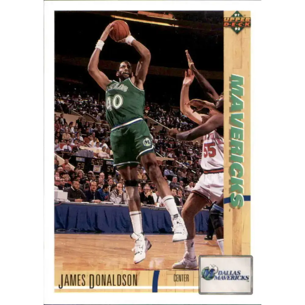 1991-92 Upper Deck #124 James Donaldson NM-MT Dallas Mavericks Basketball Card - Basketball Card Single