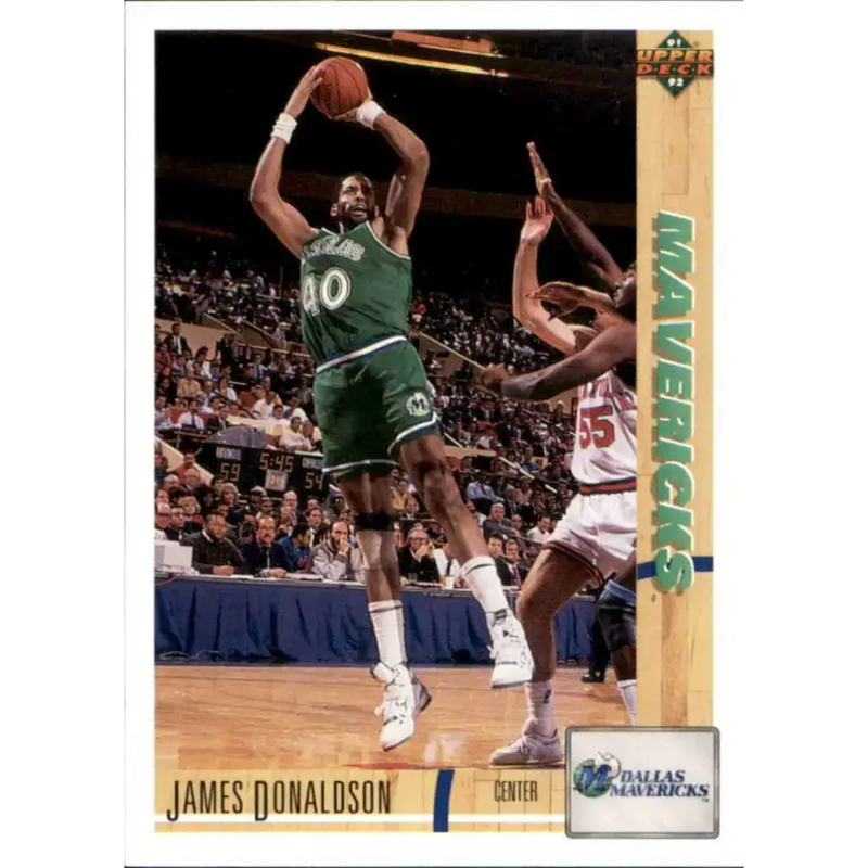 1991-92 Upper Deck #124 James Donaldson NM-MT Dallas Mavericks Basketball Card - Basketball Card Single