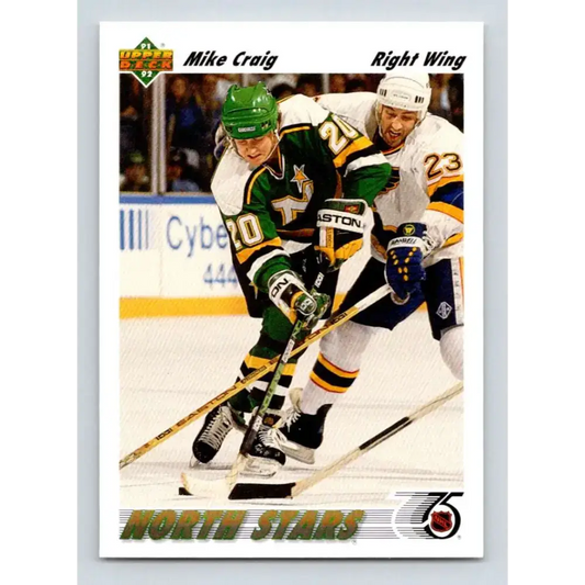 1991-92 Upper Deck #125 Mike Craig NM-MT Minnesota North Stars Hockey Card - Hockey Card Single