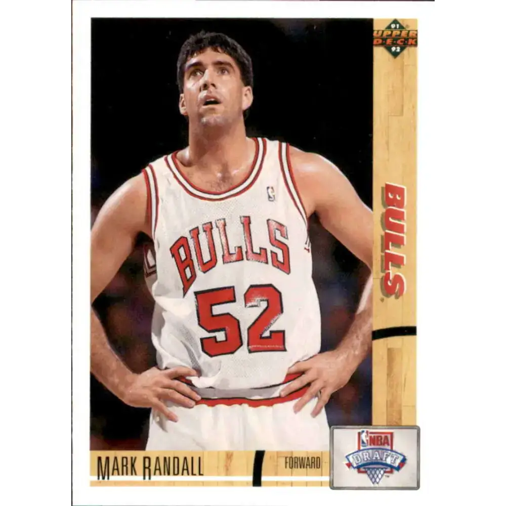 1991-92 Upper Deck #13 Mark Randall NM-MT RC Rookie Chicago Bulls Basketball Card - Basketball Card Single
