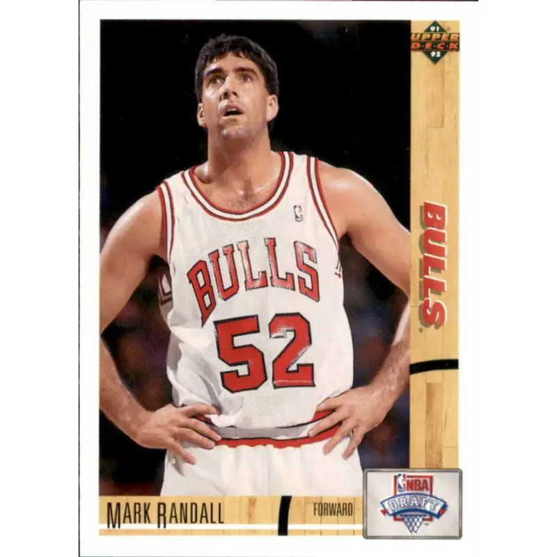 1991-92 Upper Deck #13 Mark Randall NM-MT RC Rookie Chicago Bulls Basketball Card - Basketball Card Single
