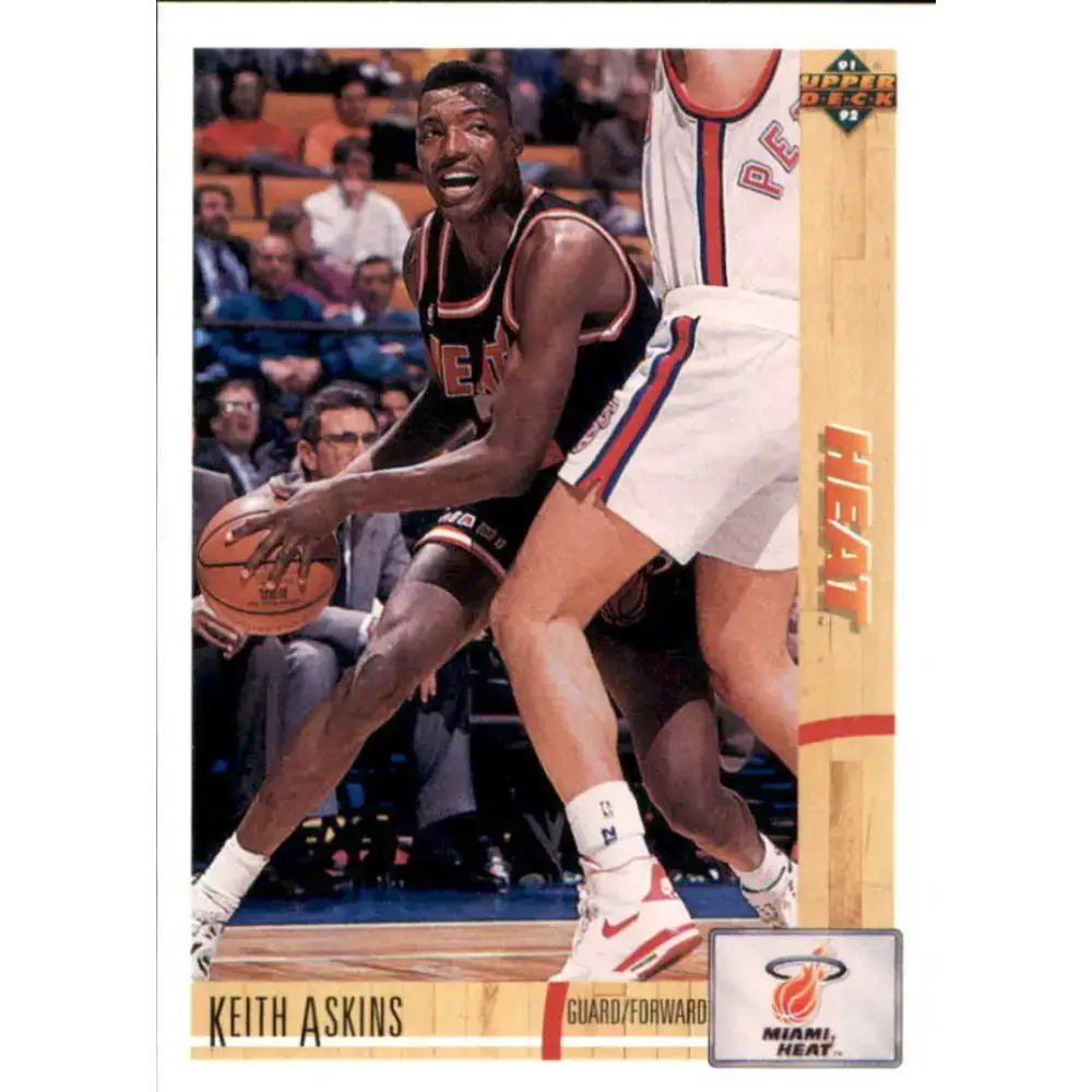 1991-92 Upper Deck #130 Keith Askins NM-MT RC Rookie Miami Heat Basketball Card - Basketball Card Single