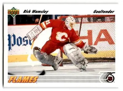 1991-92 Upper Deck #130b Rick Wamsley - Hockey Card Single
