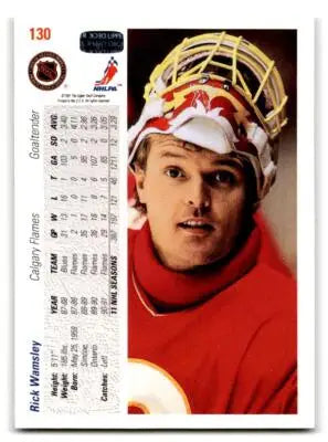 1991-92 Upper Deck #130b Rick Wamsley - Hockey Card Single