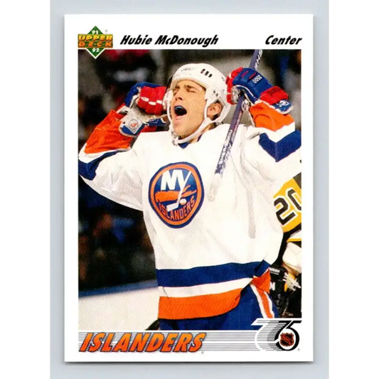 1991-92 Upper Deck #138 Hubie McDonough NM-MT New York Islanders Hockey Card - Hockey Card Single