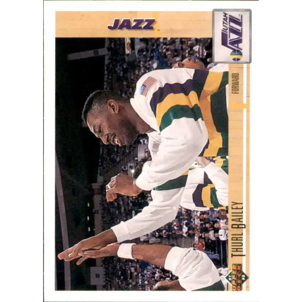 1991-92 Upper Deck #139 Thurl Bailey NM-MT Utah Jazz Basketball Card - Basketball Card Single